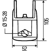 Hella Mounting Holder Bracket 8HG 990 263-131