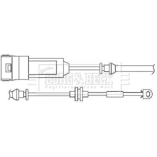 Borg & Beck Brake Pad Wear Sensor Front BWL3016