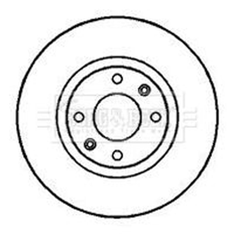Borg & Beck 2 x Vented Front Brake Discs BBD4246-x2