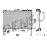Denso Engine Radiator DRM44006