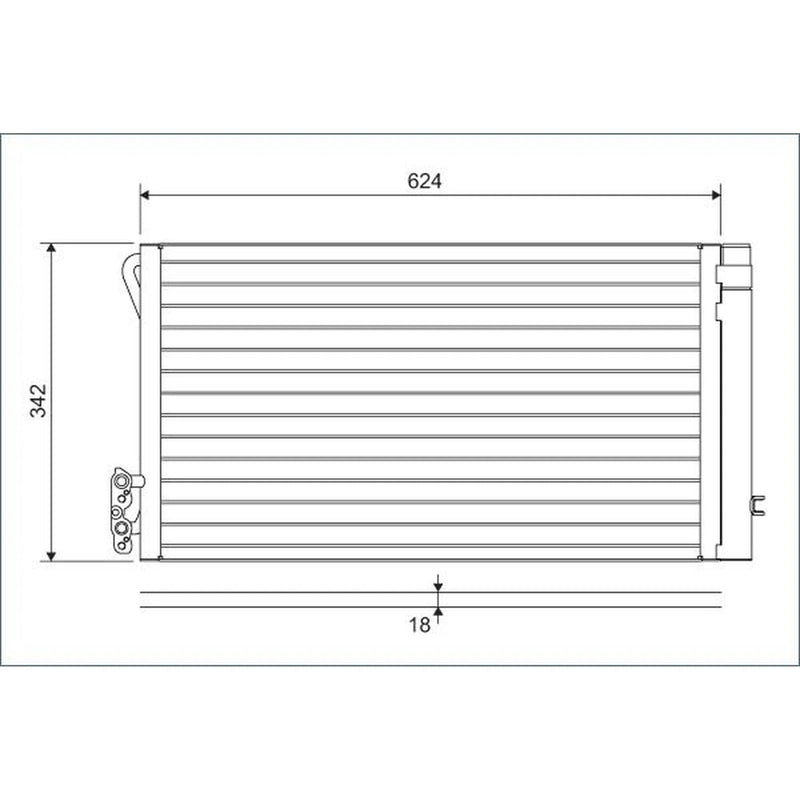 Valeo Air Conditioning Condenser 814012