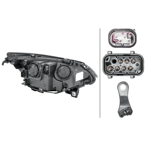Hella Headlight Headlamp PY21W Left 1EF 008 673-071