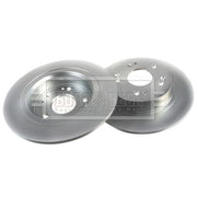Borg & Beck 2 x Solid Rear Brake Discs BBD4743-x2