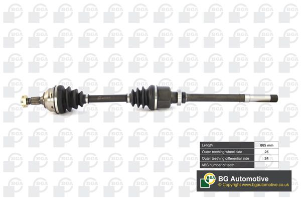 Bga CV Drive Shaft Driveshaft Front 865mm DS1410R