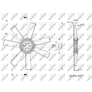 NRF Radiator Cooling Fan Blade 49809