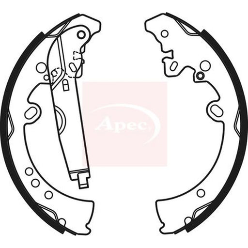 Apec Brake Shoe Set Axle Kit SHU785