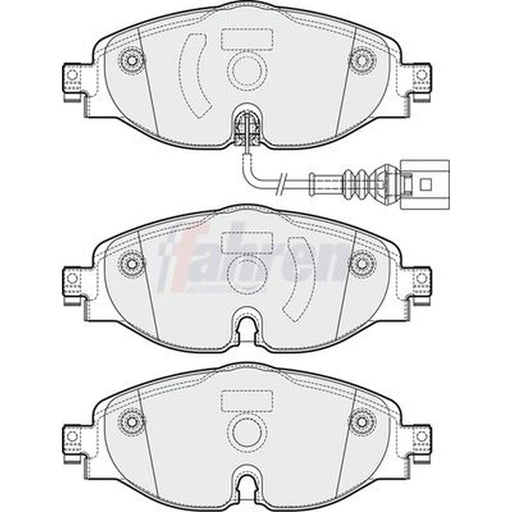 Fahren Front Brake Pad Set fits Audi A1 2018 on