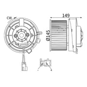 Mahle Heater Blower Fan AB 435 000S
