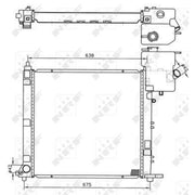 NRF Engine Radiator 50598