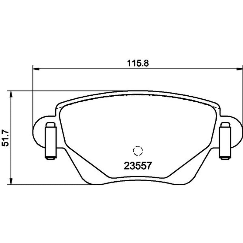 Mintex Rear Brake Pad Set MDB2081