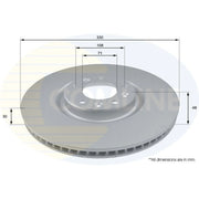 Comline 2 x Vented Front Brake Discs ADC2731V-x2
