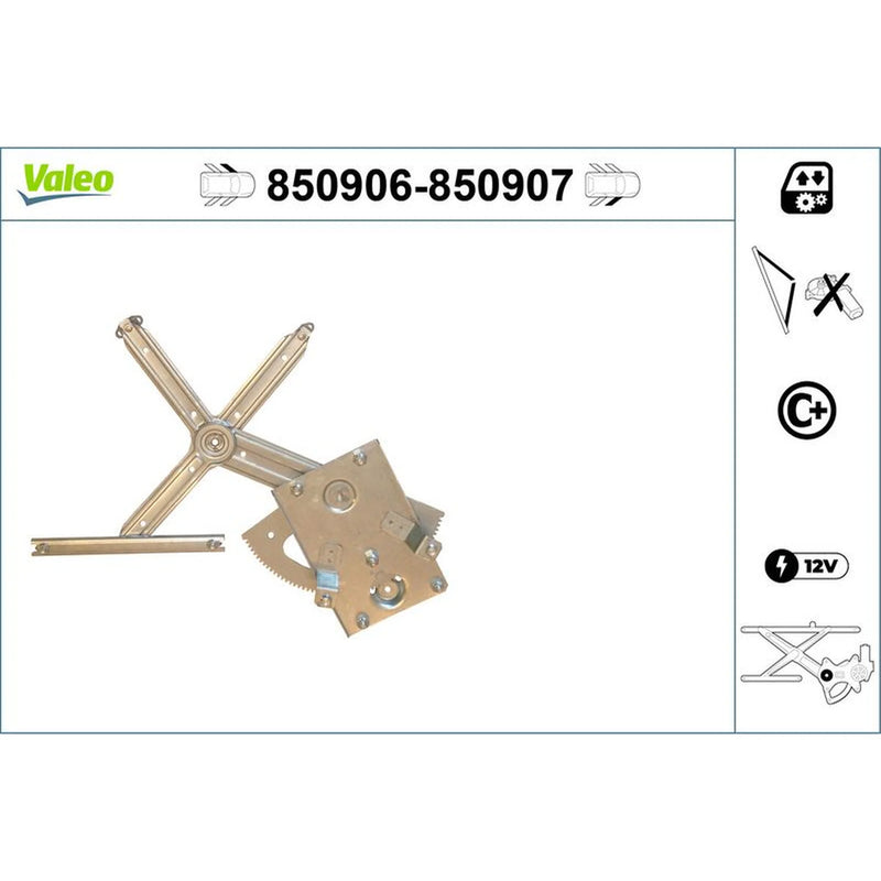 Valeo Electric Window Regulator Lifter Right Front 850907