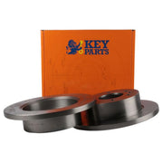 Key Parts 2 x Solid Rear Brake Discs KBD4571-x2