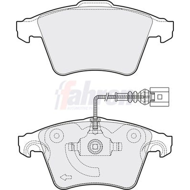 Fahren Front Brake Pad Set fits VW California T5 Camper 2007-2015 1.9 2.0