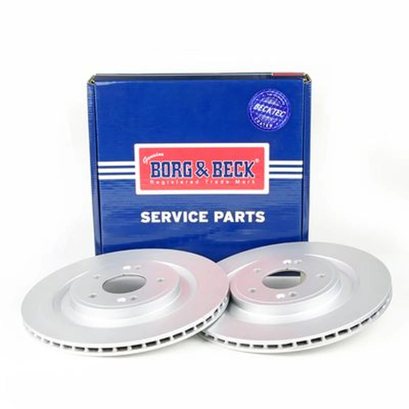 Borg & Beck 2 x Vented Rear Brake Discs BBD5654-x2