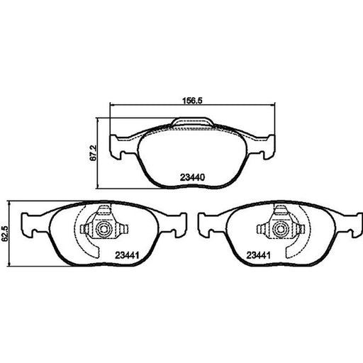 DON Front Brake Pad Set PCP1140