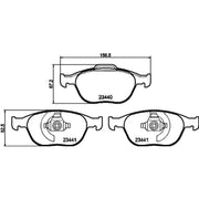 Mintex Front Brake Pad Set MDB2793