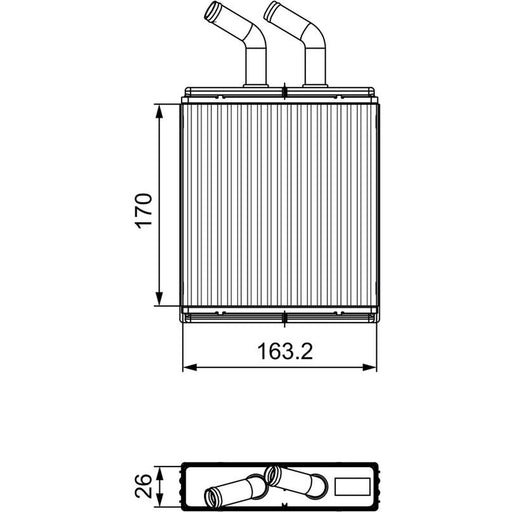 Valeo Heater Matrix Core Heat Exchanger 811561