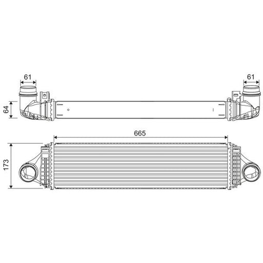 Valeo Intercooler (Charge Air Cooler) 822920