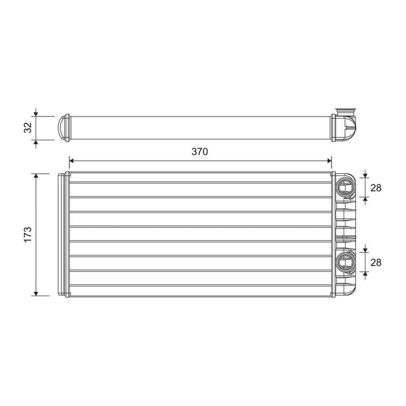 Valeo Heater Matrix Core Heat Exchanger 811627