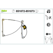 Valeo Electric Window Regulator Lifter Right Front 851073