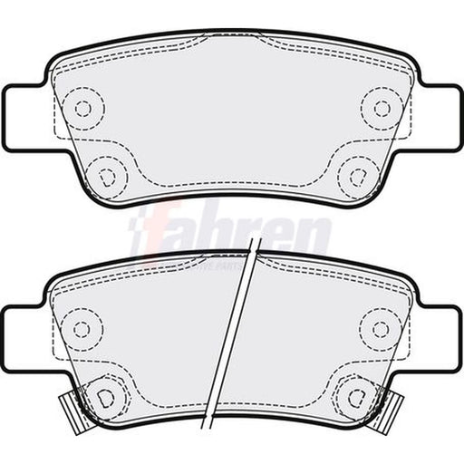 Fahren Rear Brake Pad Set FBP3229