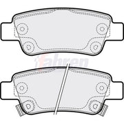 Fahren Rear Brake Pad Set fits Honda Cr-V III 2006-2012 2.0 2.2 2.4