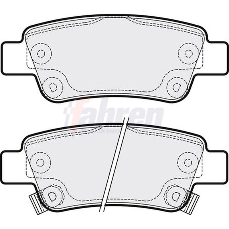 Fahren Rear Brake Pad Set fits Honda Cr-V III 2006-2012 2.0 2.2 2.4