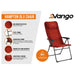 Vango Hampton DLX Lightweight Folding 7 Position Recline Camping Chair - Vango - Van Life Living