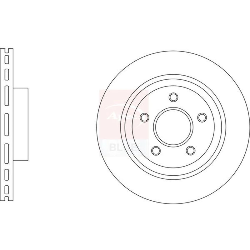Apec 2 x Vented Rear Brake Discs SDK6850-x2
