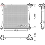 Denso Engine Radiator DRM41031