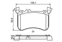 Bosch Brake Pad Set x x 0986495398