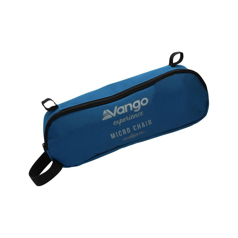 Vango Micro Steel Collapsible Camping Chair with Storage Bag - Mykonos Blue - Vango - Van Life Living