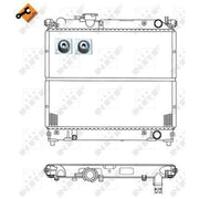 NRF Engine Radiator 50404