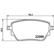 DON Rear Brake Pad Set PCP1717