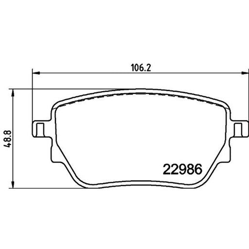 Mintex Rear Brake Pad Set MDB4109