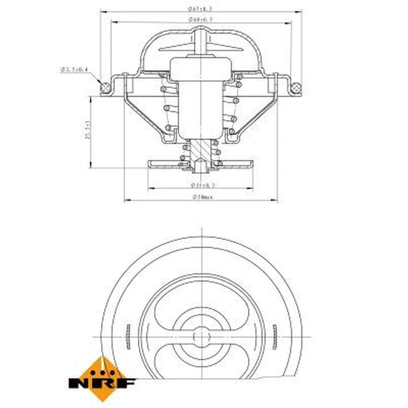NRF Thermostat,Coolant 725070