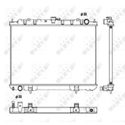 NRF Engine Radiator 53450