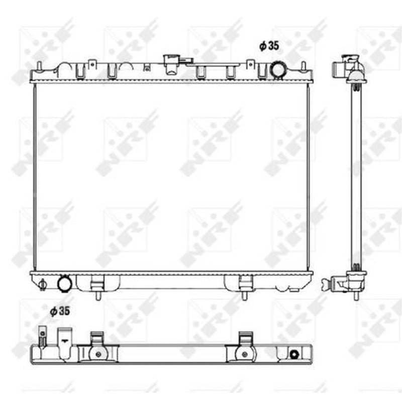 NRF Engine Radiator 53450