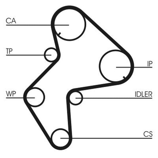 Continental CTAM Timing Belt Kit with Rollers CT772K1