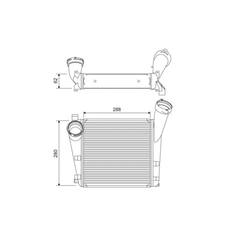 Valeo Intercooler (Charge Air Cooler) 818394