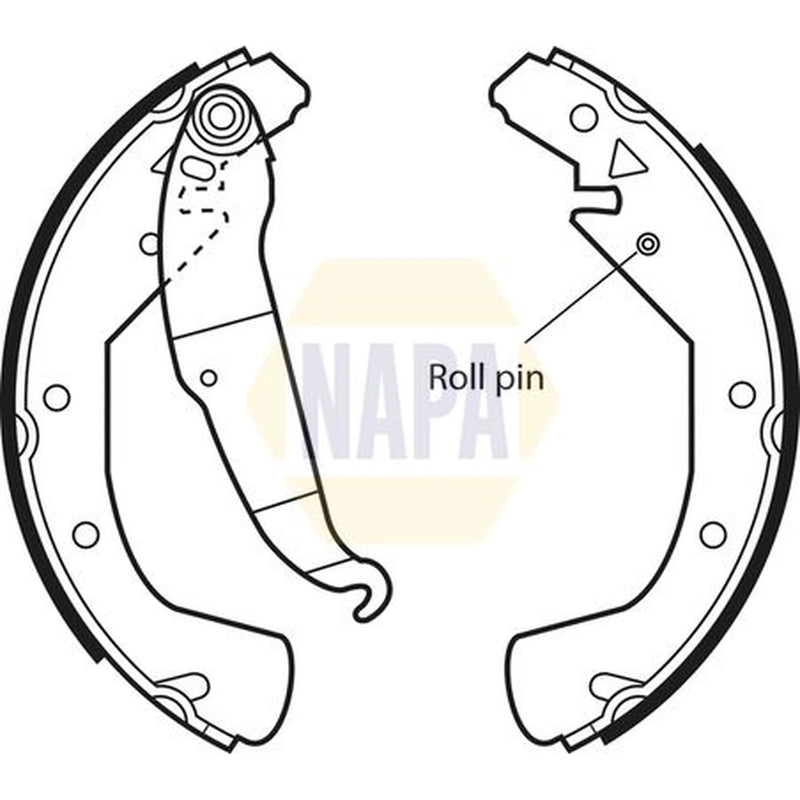 NAPA Brake Shoe Set Axle Kit NBS1028