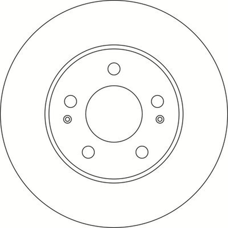Abtex 2 x Solid Rear Brake Discs BD1942S-x2