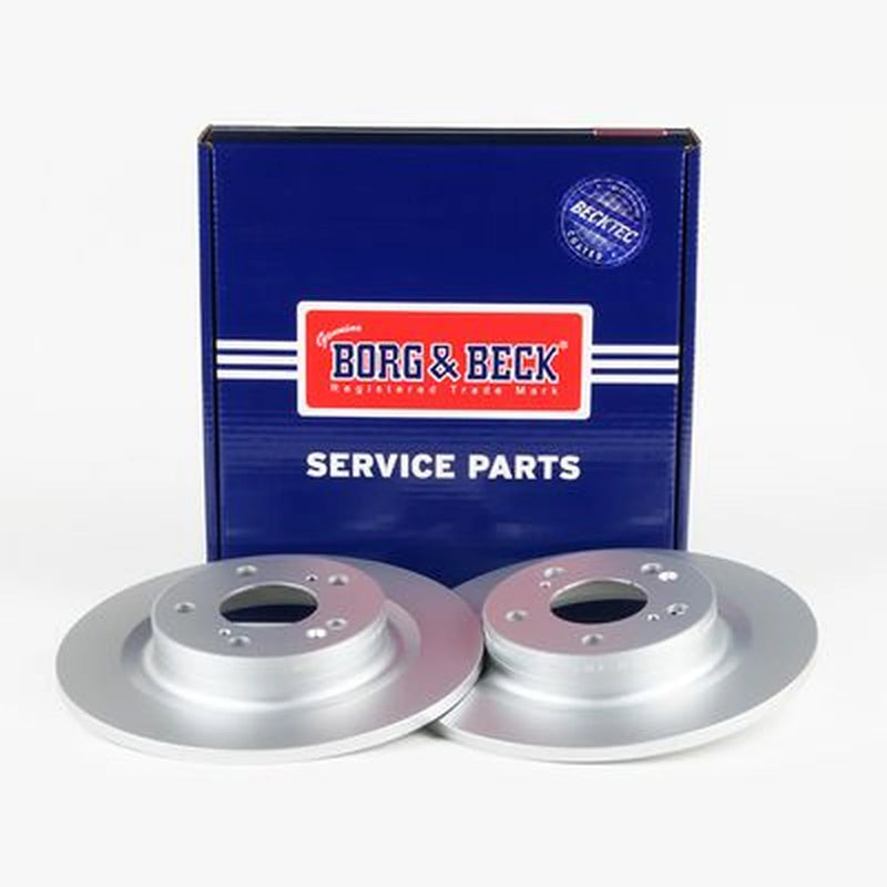 Borg & Beck 2 x Solid Rear Brake Discs BBD5592-x2