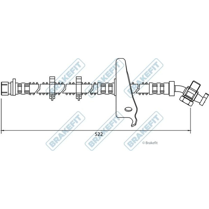Apec Brake Hydraulic Hose Line Lower BHO4051