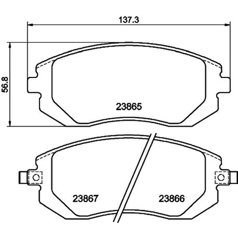 Mintex Front Brake Pad Set MDB2274