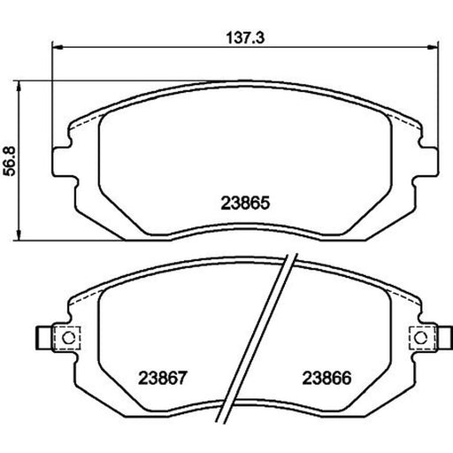 Mintex Front Brake Pad Set MDB2274