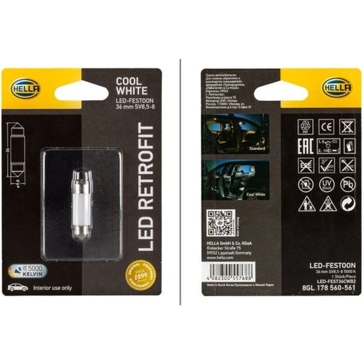 Hella Interior Courtesy Light Bulb SV8.5-8 12V 8GL 178 560-561