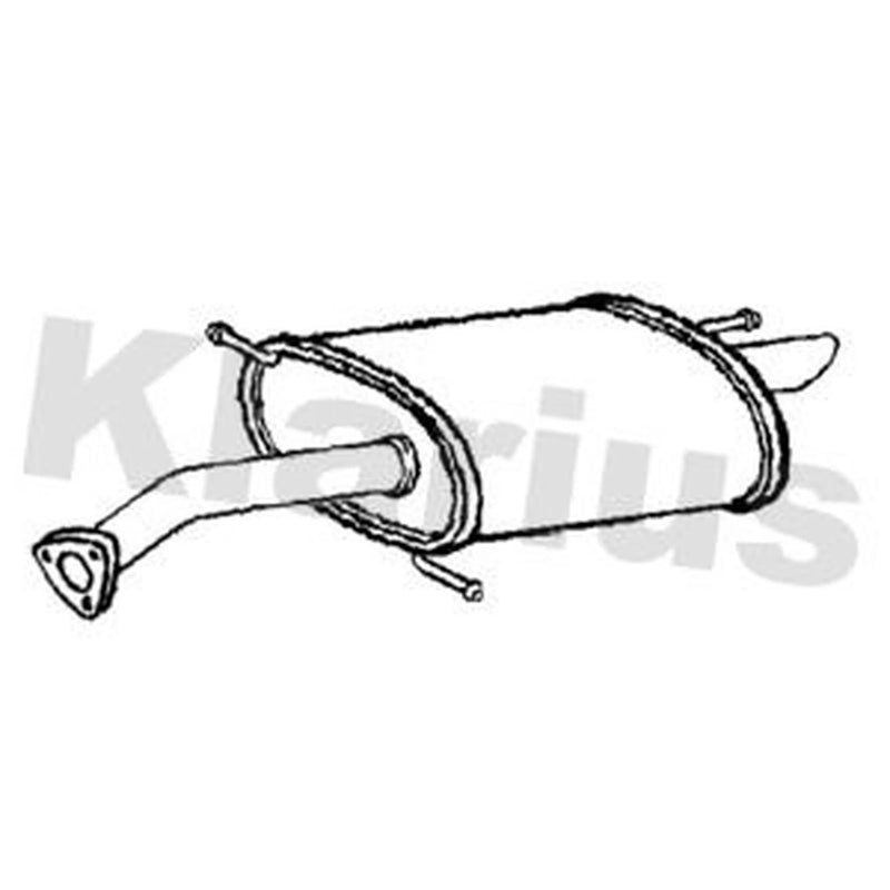Klarius Box With Tail Pipe Rear CL348W