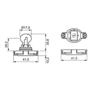 Bosch Indicator Turn Signal Bulb PG20/3 12V 24W 1 987 302 269